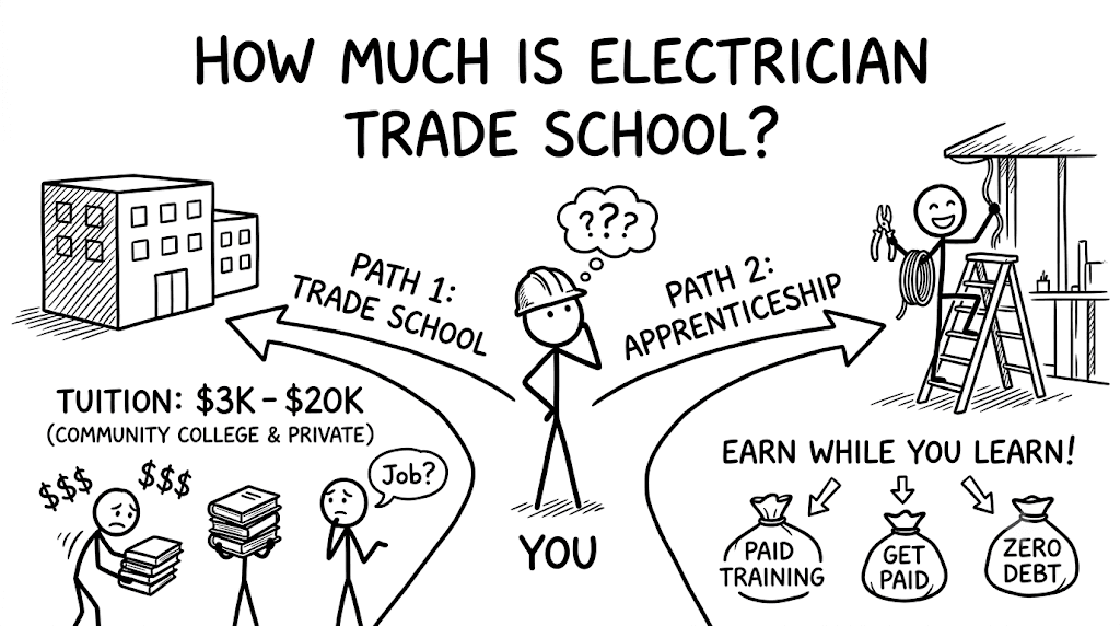 Trade School vs. Apprenticeship: The Real Cost of Electrical Training