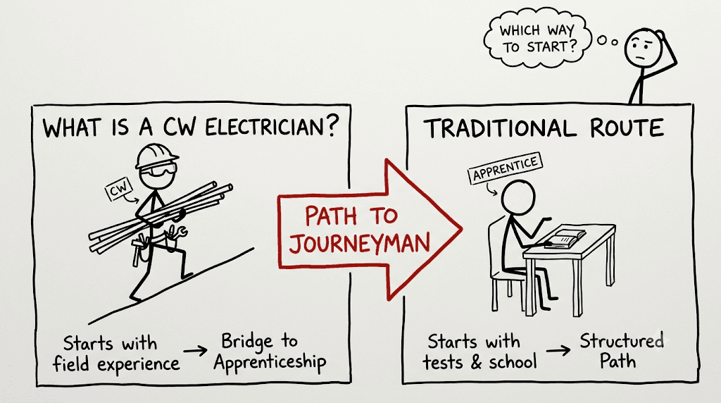 Comparing Electrical Career Paths: CW Electrician vs. Traditional Apprenticeship